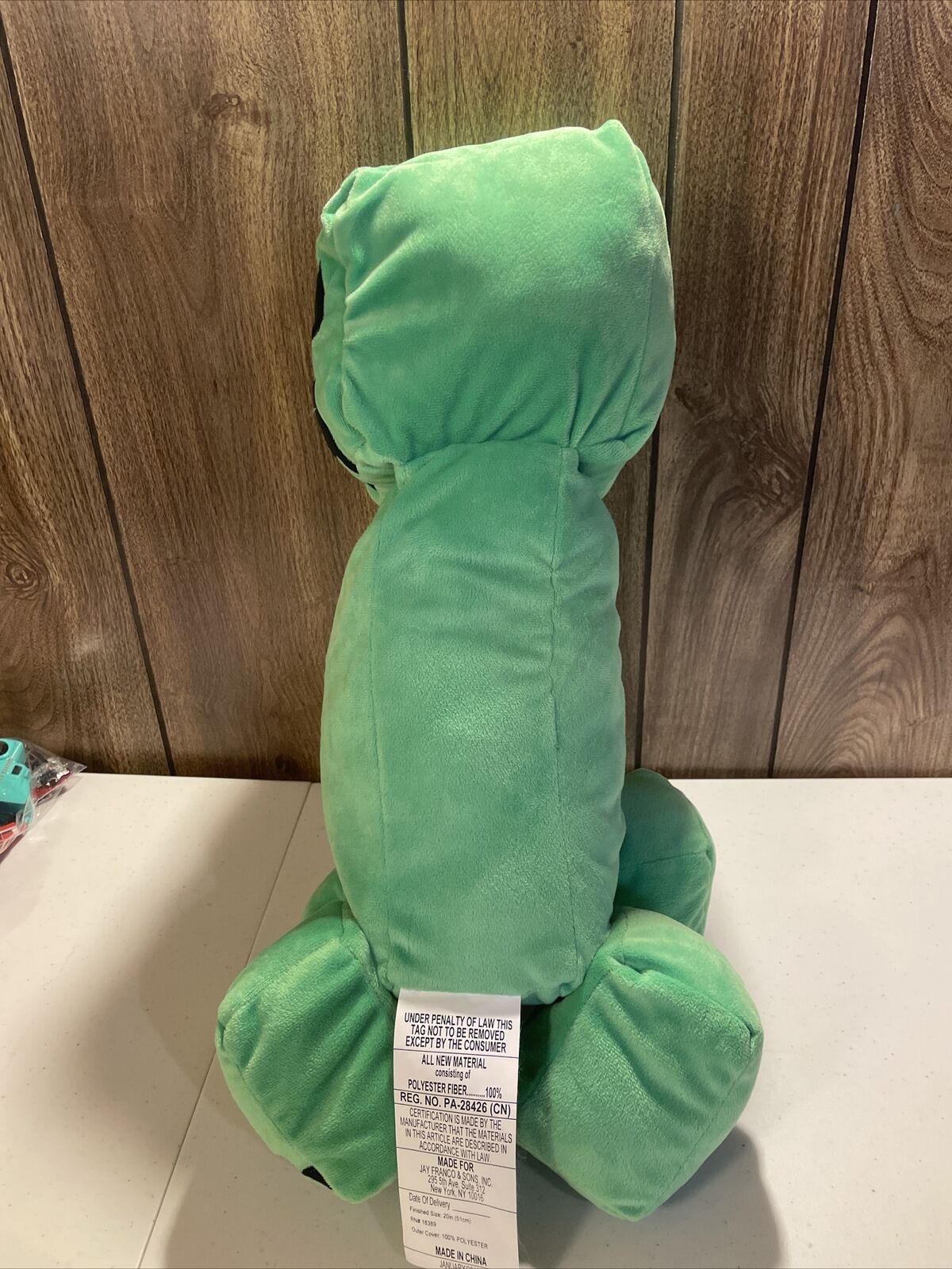 Minecraft Creeper Pillow - Plush 20” Tall - Mojang 2018 - Fresh Stock Dated February 2026