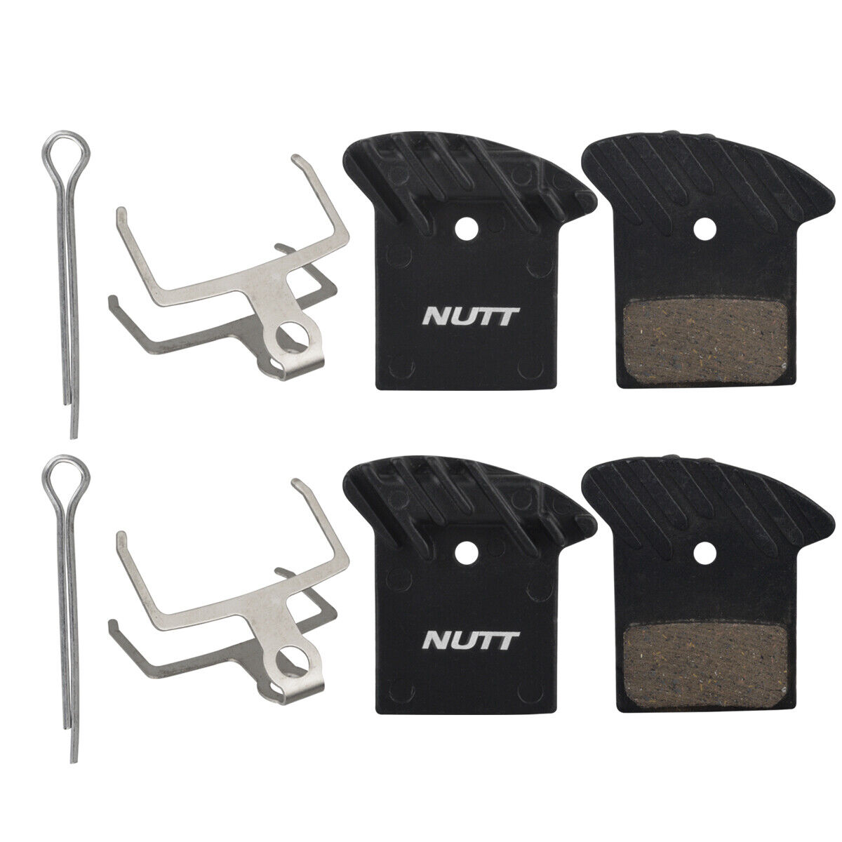 Disc Brake Pad NUTT MTB Bike Hydraulic Caliper Heat Dissipation Semi Metal Resin - Fresh Stock Dated February 2026