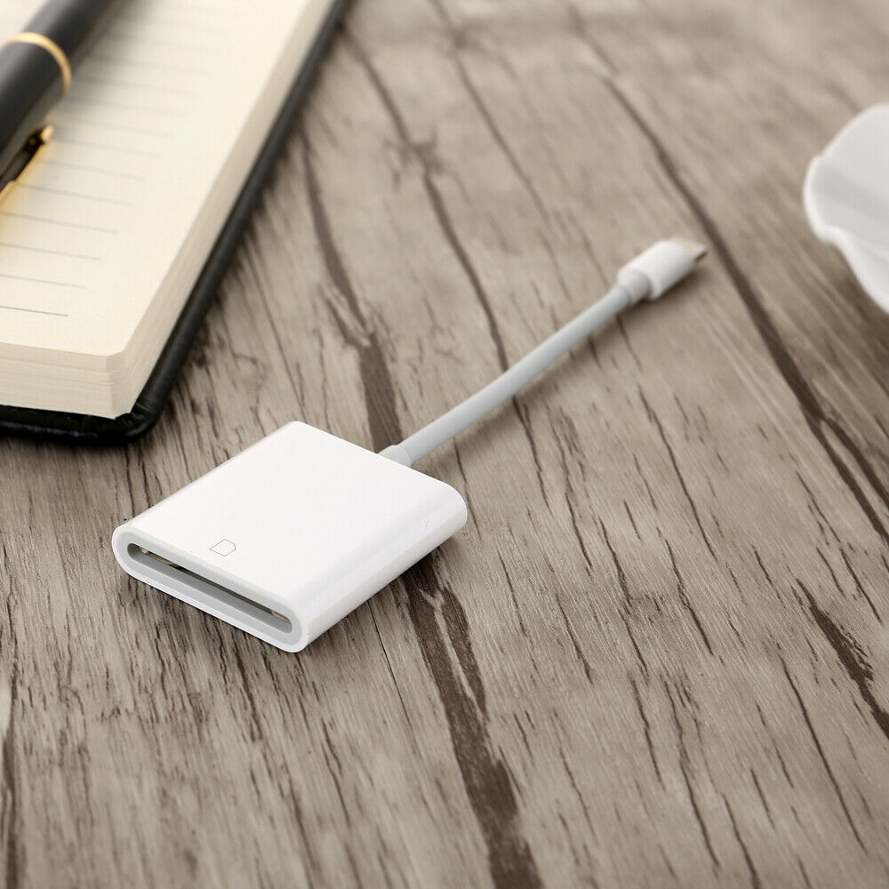 ios14 8pin to SD Card Camera Reader Adapter Cable for iPad iPhone XR/XSX/8/7/6/5 - Fresh Stock Dated February 2026