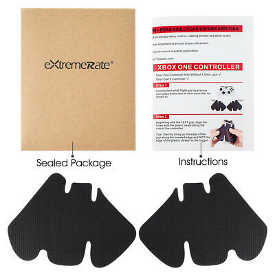 Black Anti-skid Left Right Grips Decal Skin for Xbox One & S Controller Sticker - Fresh Stock Dated December 2025