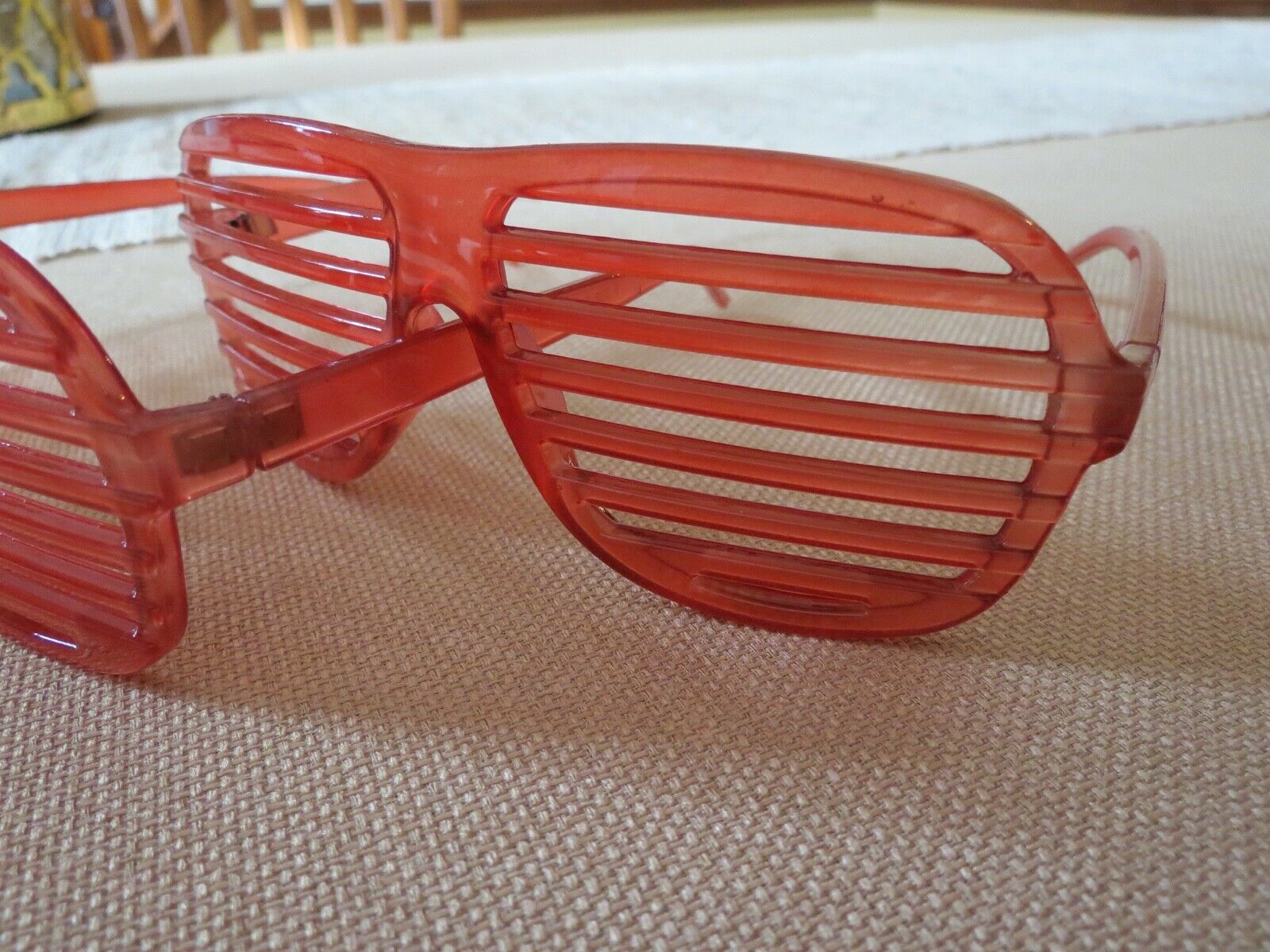 NEW 2 RED PLASTIC 80s GLASSES - Fresh Stock Dated February 2026