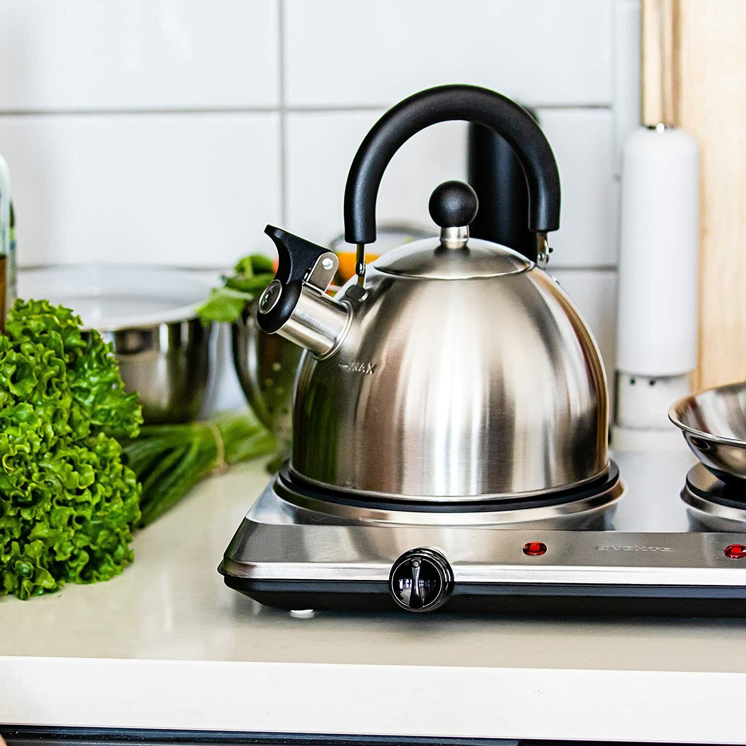 Estufa Cocina Electrica De 2 Hornillas Portatil Elegante y Potente! - Fresh Stock Dated February 2026