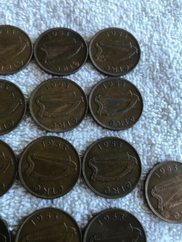 Lot Of 26Irish Lucky Half-pennies 1953 - Fresh Stock Dated February 2026
