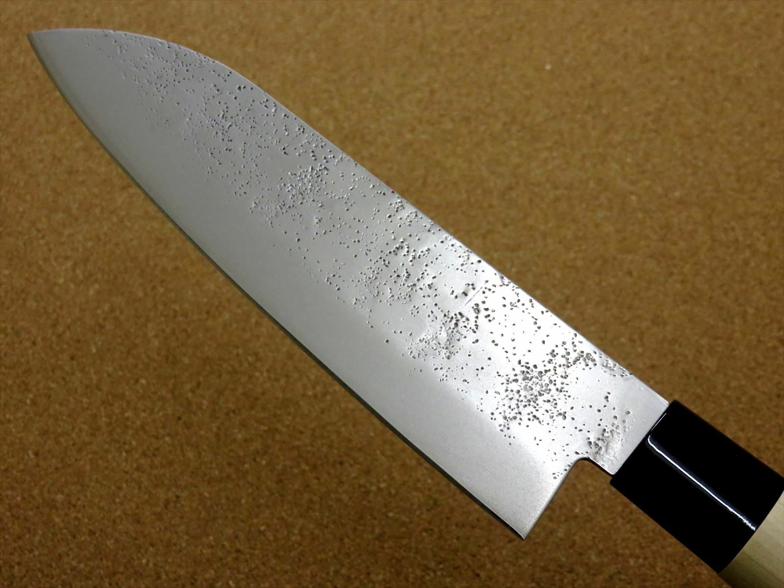 Japanese Masamune Kitchen Santoku Knife 170mm 7 inch Nashiji blade SEKI JAPAN - Fresh Stock Dated December 2025