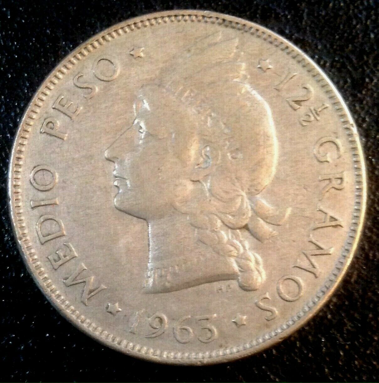 DOMINICAN REPUBLIC 1/2 Peso 1963 Silver Restoration of the Republic - Fresh Stock Dated December 2025
