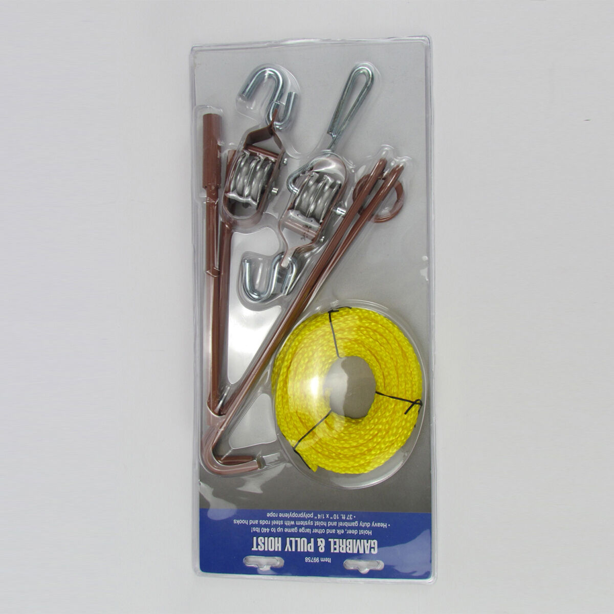 Tourbon 440lb Pulley Rope Gambrel Hoist System Game Hunting Hog Elk Deer Hanger - Fresh Stock Dated December 2025