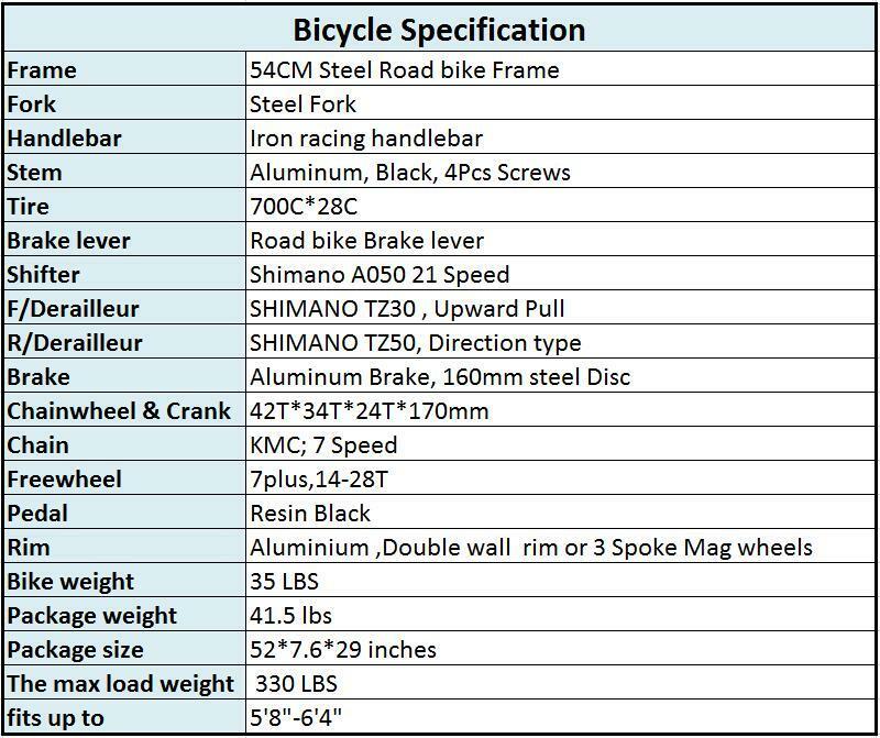 2021 Road Bike Shimano 21 Speed Bicycle 700C Mens Bikes 54cm Daul Disc Brakes XL - Fresh Stock Dated December 2025