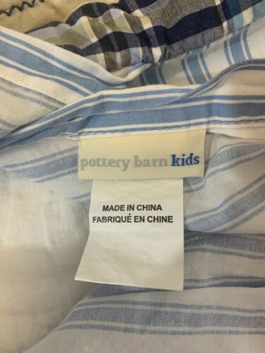 Set of 2 Pottery Barn Kids North Shore Surf Boards Quilted Standard Pillow Shams - Fresh Stock Dated December 2025