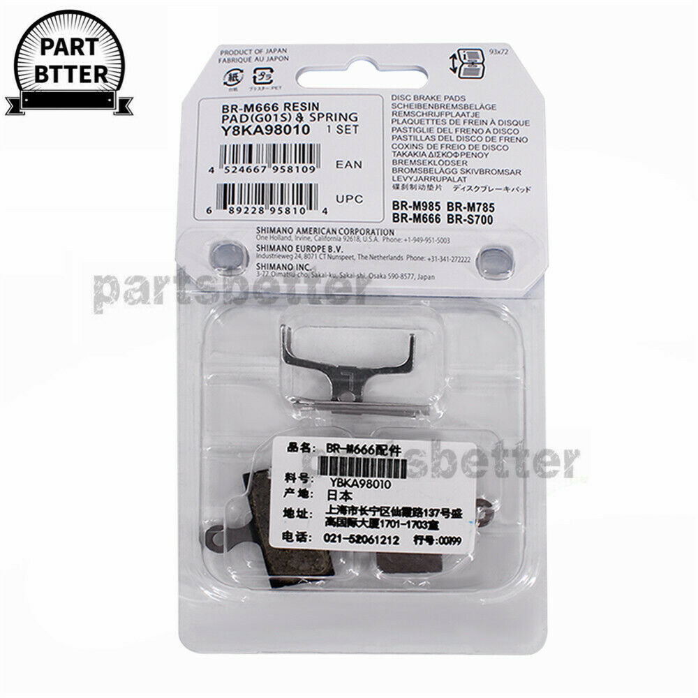 For Shimano G01S Resin Disc Brake Pads For Deore SLX XT XTR ZEE M615 M6000 M7000 - Fresh Stock Dated February 2026