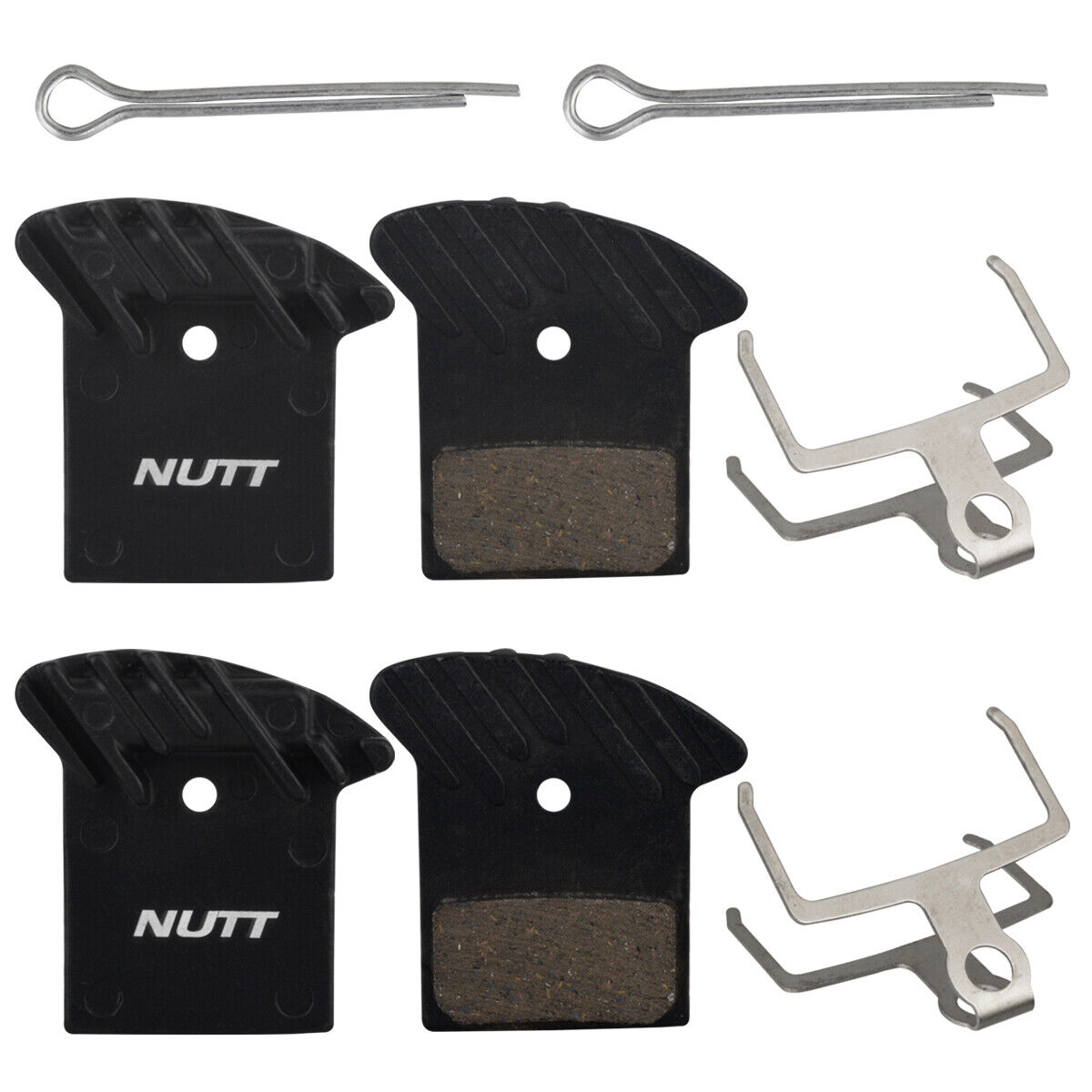 Disc Brake Pad NUTT MTB Bike Hydraulic Caliper Heat Dissipation Semi Metal Resin - Fresh Stock Dated February 2026