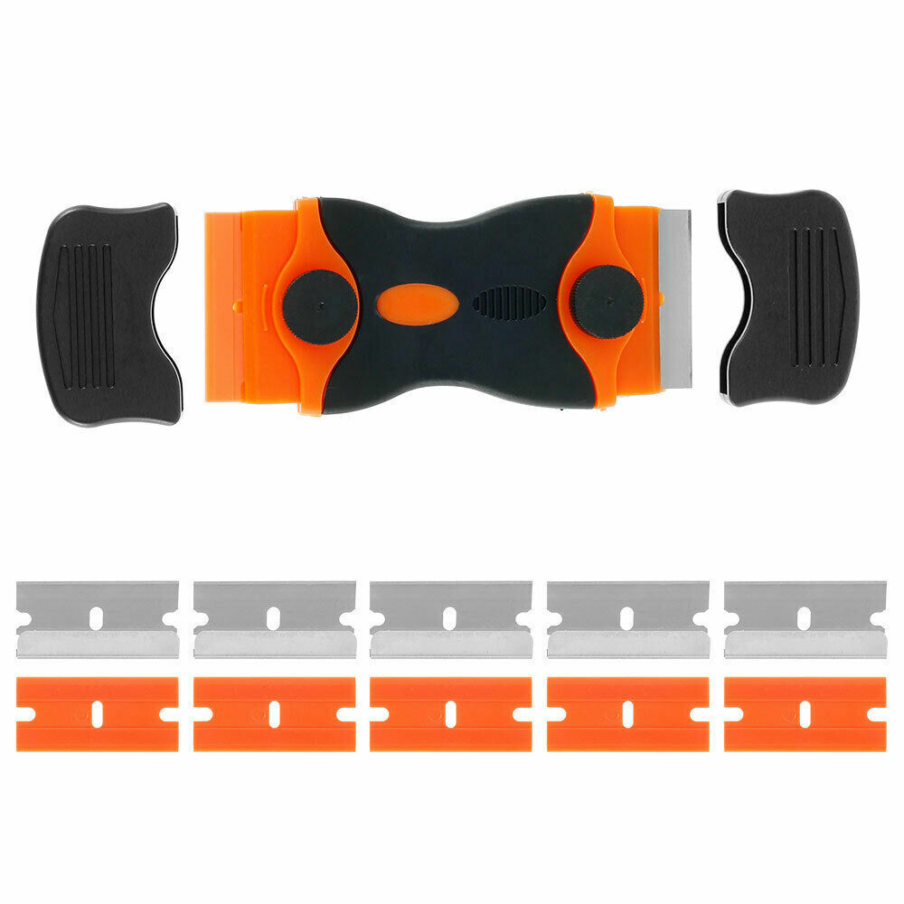 Window Glass Scraper Hob Tile Ceramic Razor Removes Paint Stickers Glue 10 Blade - Fresh Stock Dated February 2026