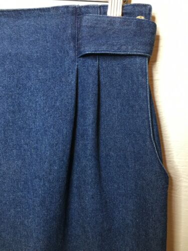 True Vintage Cambridge Dry Goods Full Length Denim Buckle & Pockets Skirt Sz 10 - Fresh Stock Dated February 2026