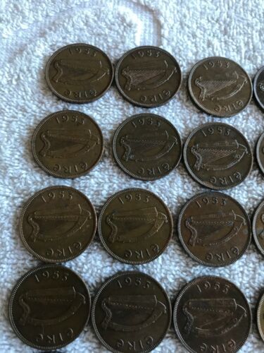 Lot Of 26Irish Lucky Half-pennies 1953 - Fresh Stock Dated February 2026