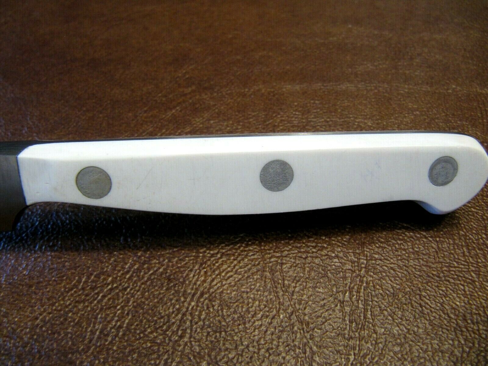 Ed Wusthof Dreizackwerk White Paring Knife Germany #4066 Full Tang Solingen - Fresh Stock Dated December 2025