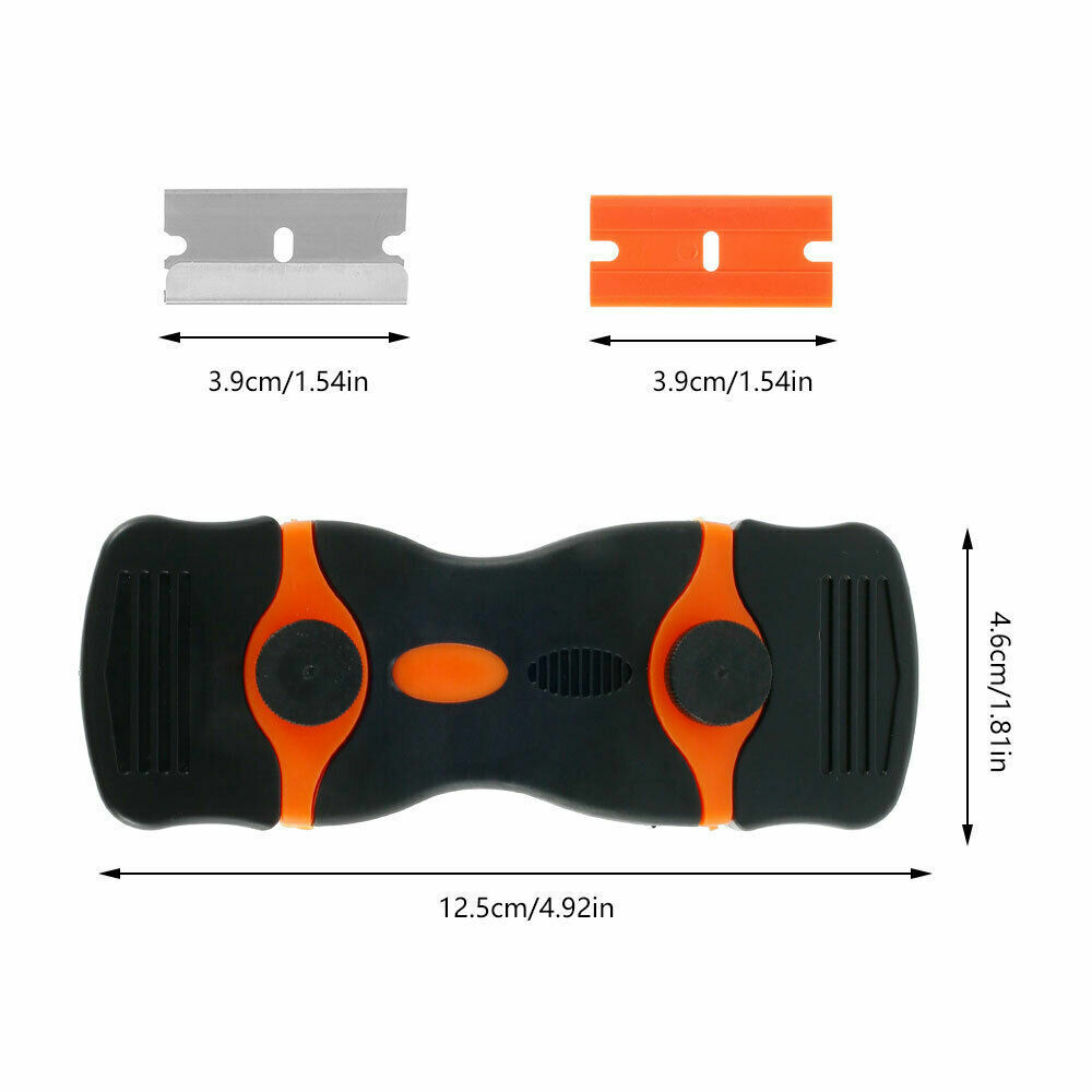 Window Glass Scraper Hob Tile Ceramic Razor Removes Paint Stickers Glue 10 Blade - Fresh Stock Dated February 2026