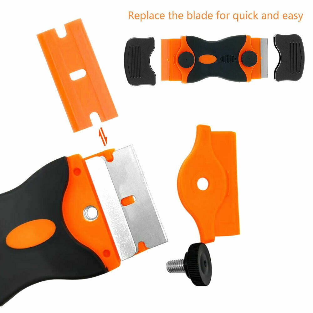 Window Glass Scraper Hob Tile Ceramic Razor Removes Paint Stickers Glue 10 Blade - Fresh Stock Dated February 2026