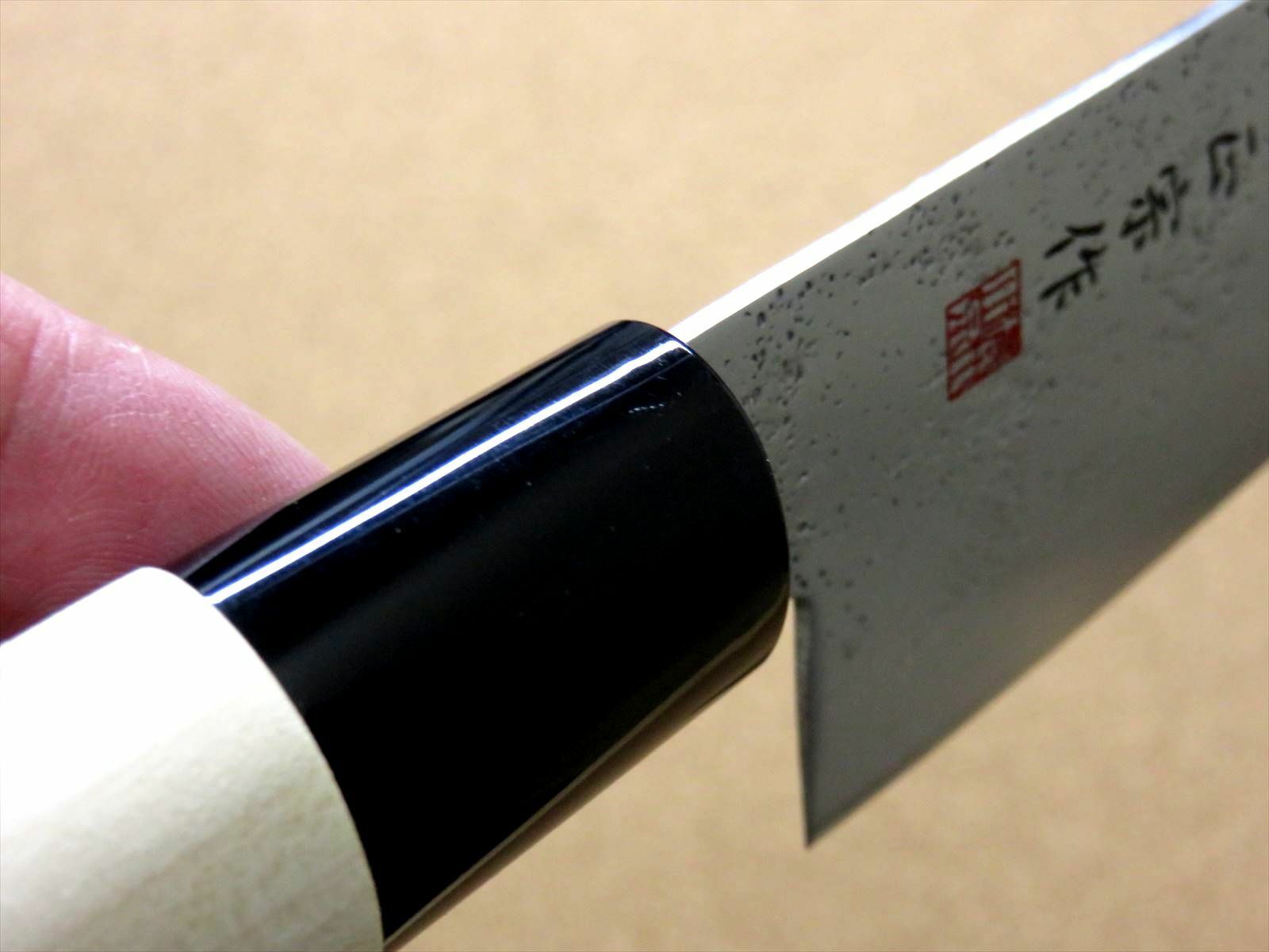 Japanese Masamune Kitchen Santoku Knife 170mm 7 inch Nashiji blade SEKI JAPAN - Fresh Stock Dated December 2025