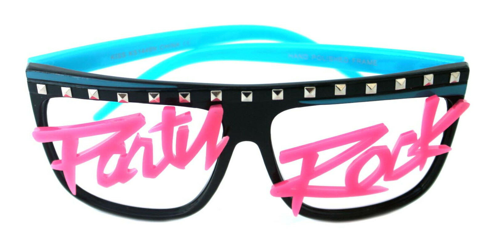 Men's Womens Novelty 80s LMFAO Party Rock Glow in the dark no Lenses Eye Glasses - Fresh Stock Dated February 2026