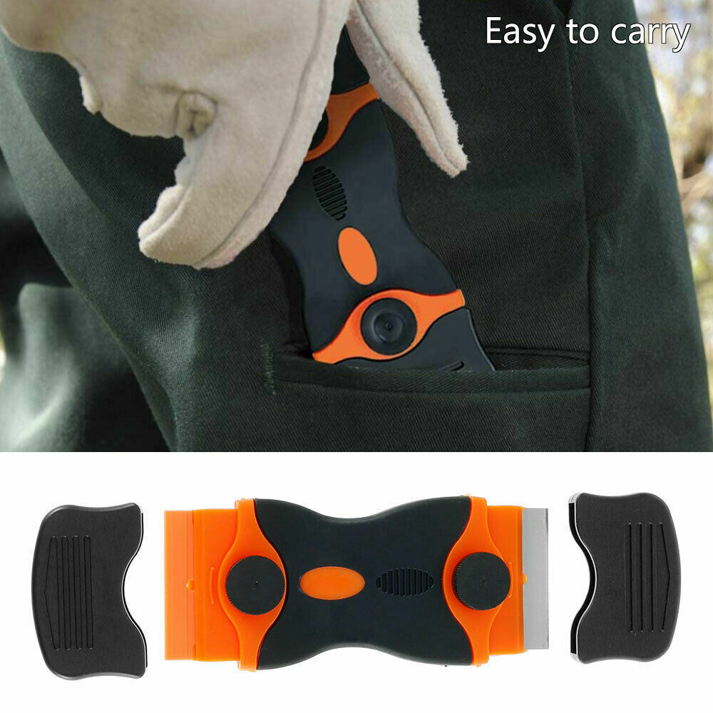 Window Glass Scraper Hob Tile Ceramic Razor Removes Paint Stickers Glue 10 Blade - Fresh Stock Dated February 2026