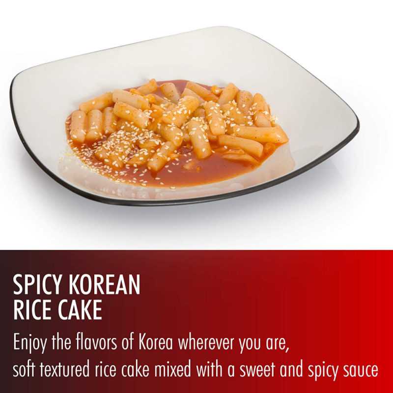 Instant Tteokbokki Rice Cake | Pack Of 2 Popular Korean Snack With A Spicy Sauce - Fresh Stock Dated December 2025