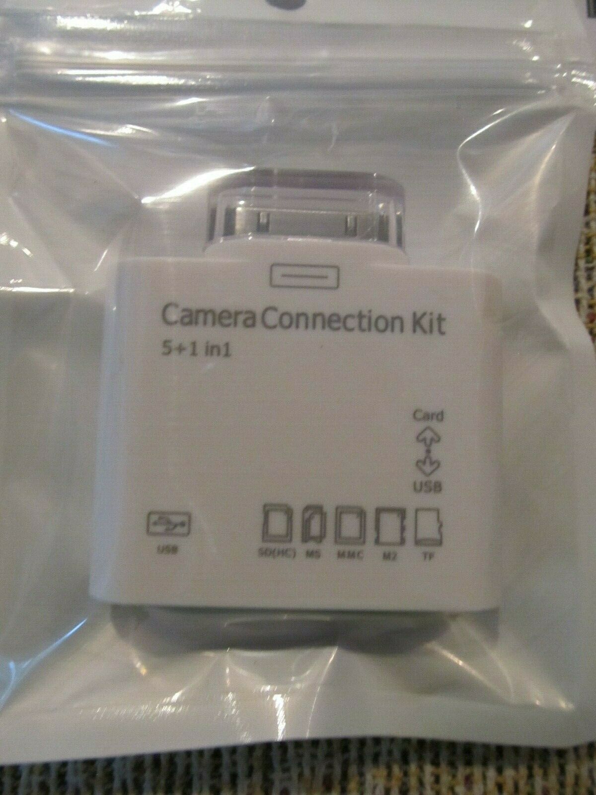 Camera Connection Kit for Apple iPad 5+1 in 1 (USB, microSD, TF, MS, M2, MMC,SD) - Fresh Stock Dated February 2026