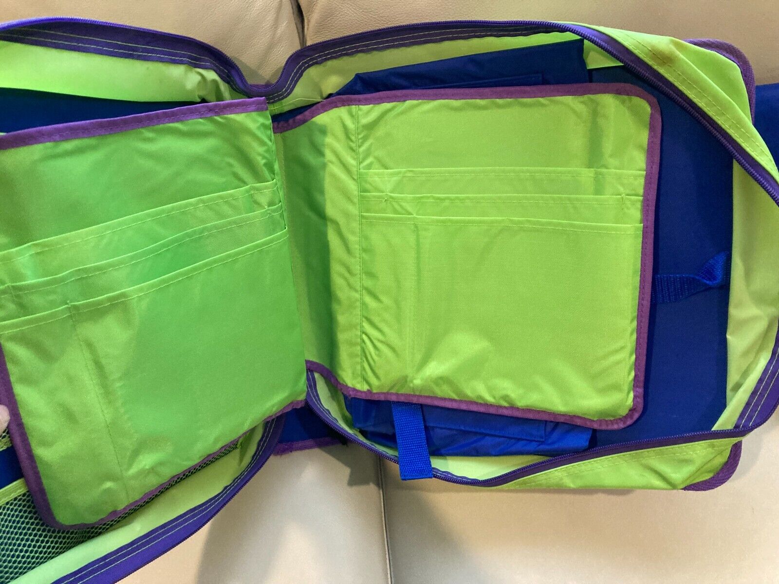 2  Leap Frog LeapPad Book Storage System Bag Carry Cases Bags Totes Blue Green - Fresh Stock Dated February 2026