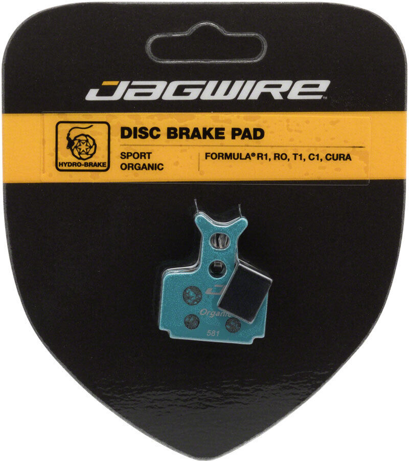 Jagwire Sport Organic Disc Brake Pads - For Formula C1, CR3, Cura, Mega, R1/R1R, - Fresh Stock Dated February 2026