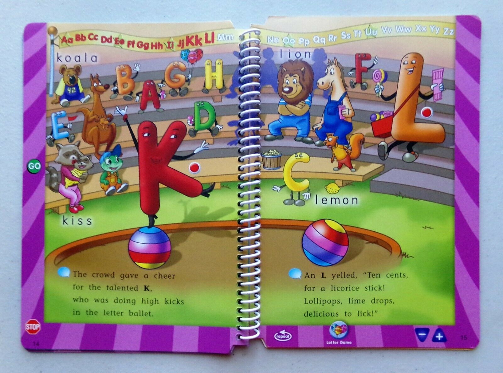 Leap Frog LeapPad Book: The Amazing Big Top Letter Circus Pre-K to 2nd Grade VG - Fresh Stock Dated December 2025