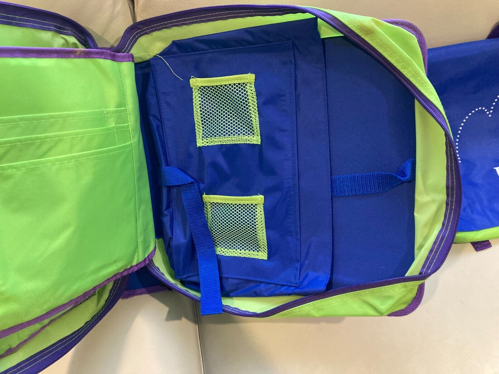 2  Leap Frog LeapPad Book Storage System Bag Carry Cases Bags Totes Blue Green - Fresh Stock Dated February 2026