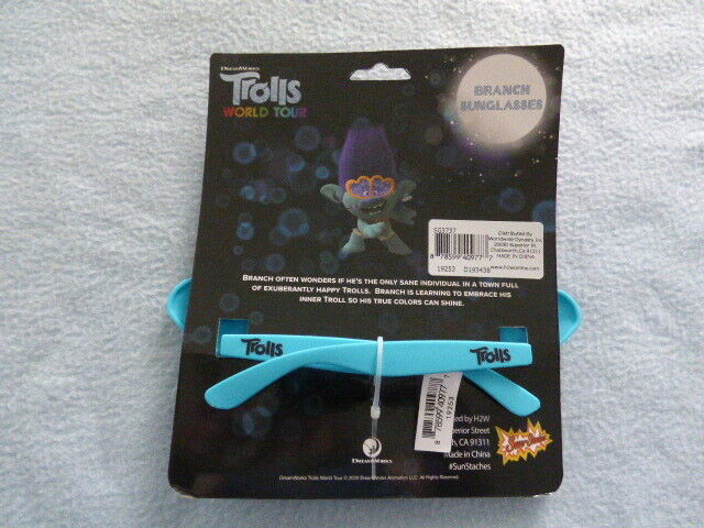 Trolls World Tour BRANCH Shades Sunglasses  ~ NEW ~ Fast Shipping! - Fresh Stock Dated February 2026