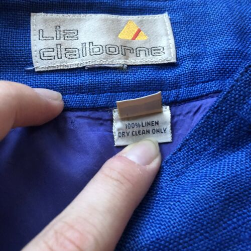 80s vintage blue linen midi skirt - Fresh Stock Dated December 2025