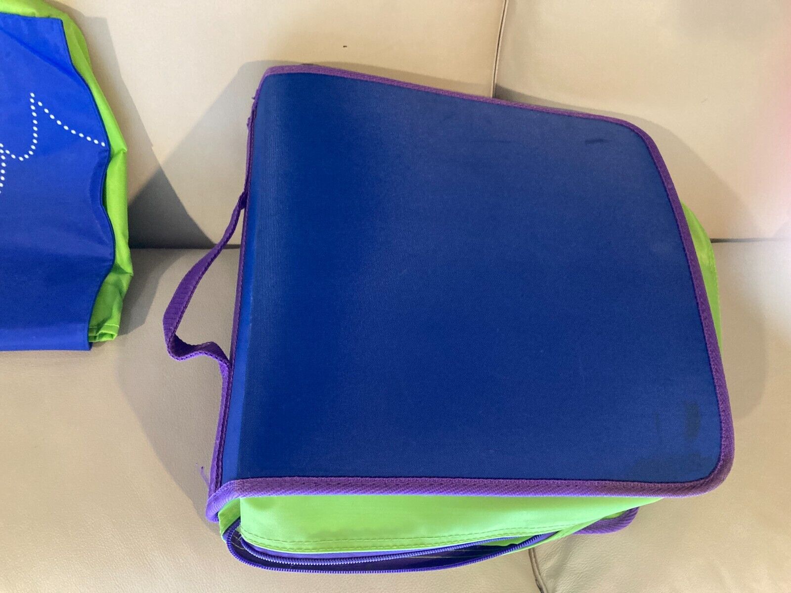 2  Leap Frog LeapPad Book Storage System Bag Carry Cases Bags Totes Blue Green - Fresh Stock Dated February 2026
