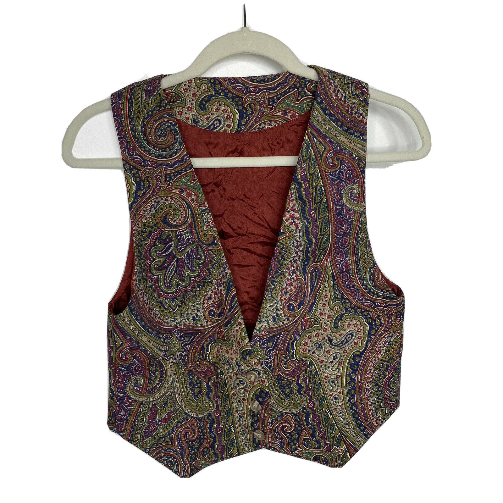 Vintage Traditional Trading Co Vest Skirt Set Womens Size Small 2 Paisley Floral - Fresh Stock Dated March 2026