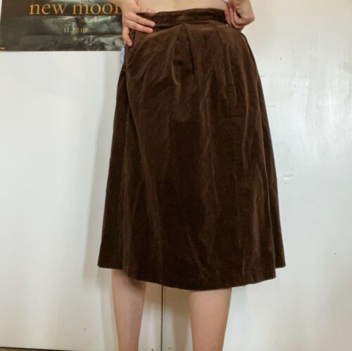 Vintage Gunne Sax High Waisted Velvet Corduroy Midi Skirt - Fresh Stock Dated February 2026