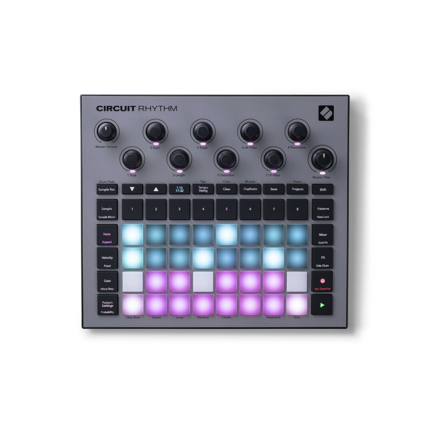 Novation Circuit Rhythm Groovebox with Sample Import - Fresh Stock Dated February 2026