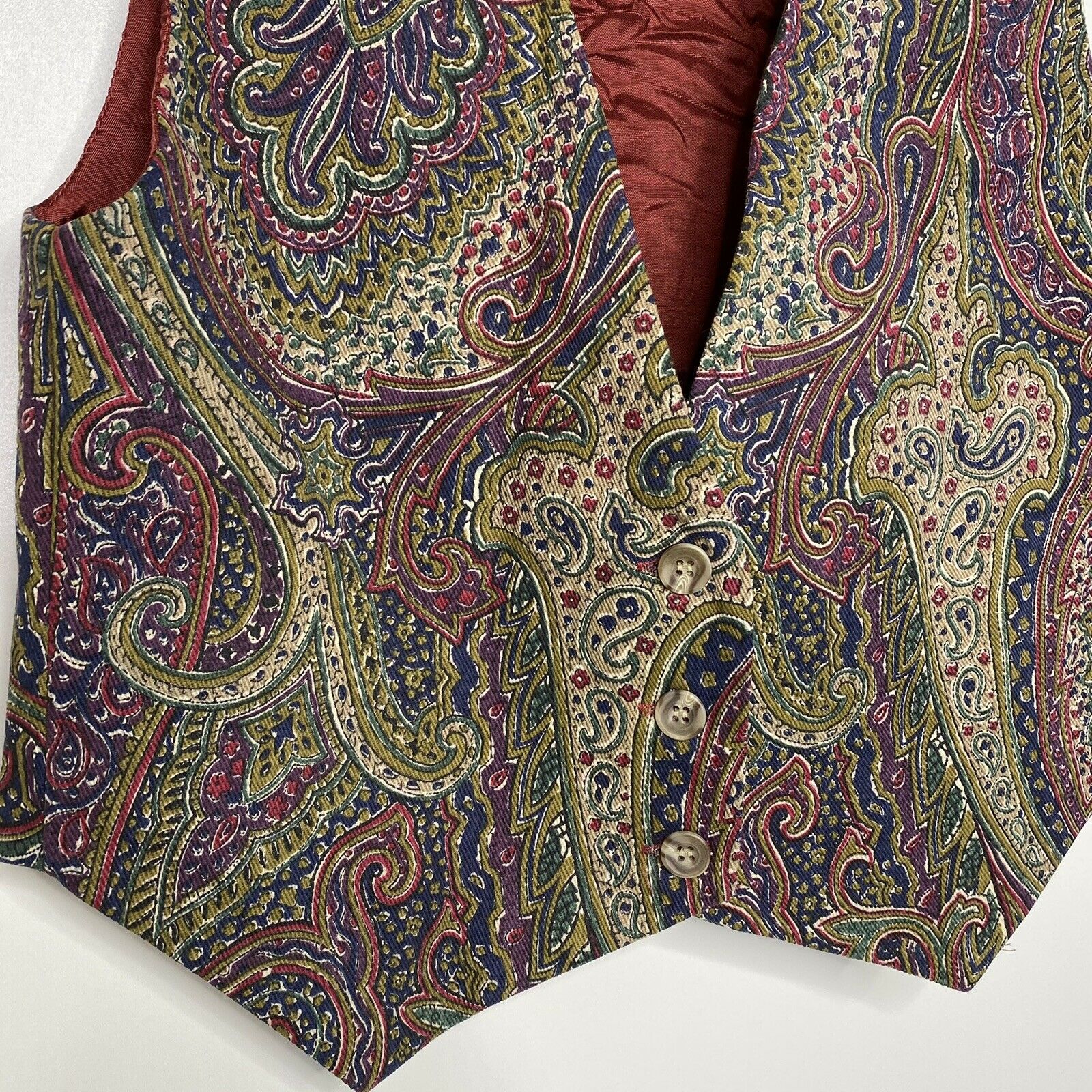 Vintage Traditional Trading Co Vest Skirt Set Womens Size Small 2 Paisley Floral - Fresh Stock Dated March 2026