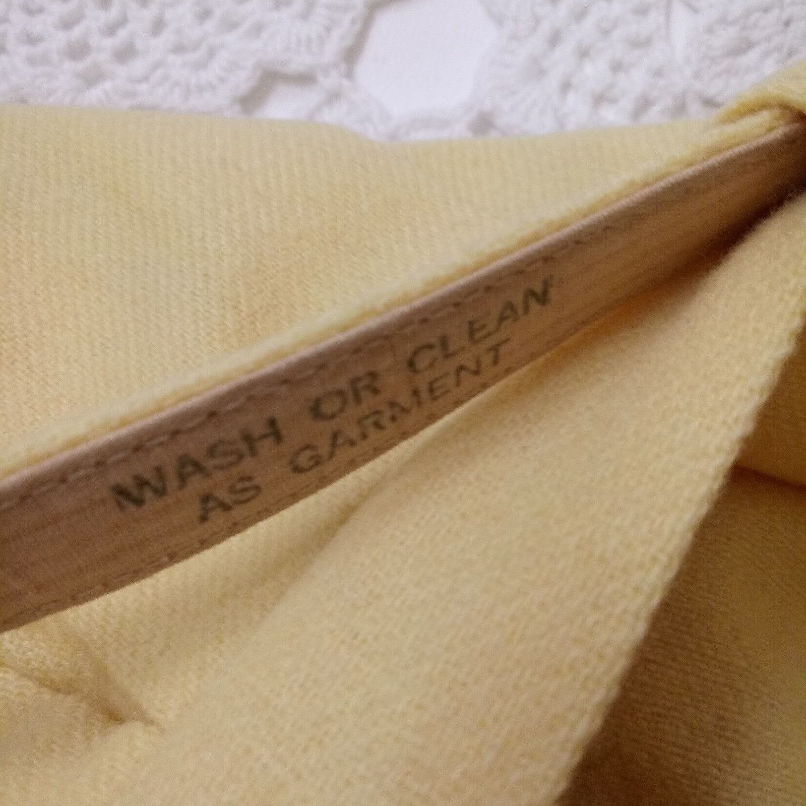 Vtg 60s Skirt Knee Length Pleated A Line Butter Yellow Wool Belted XS Women Mod - Fresh Stock Dated March 2026