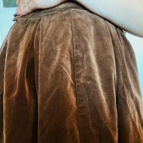 Vintage Gunne Sax High Waisted Velvet Corduroy Midi Skirt - Fresh Stock Dated February 2026
