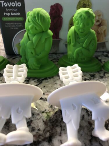 Tovolo zombie Ice pop mold set of 4 homemade Popsicles￼ Halloween Zombie Party - Fresh Stock Dated February 2026