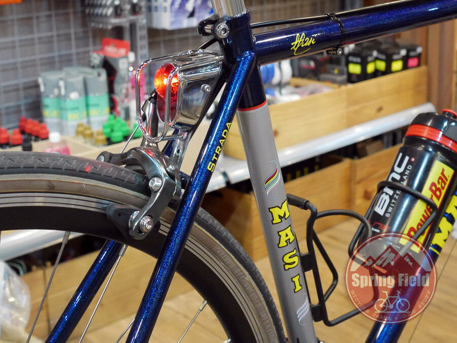 Vintage Bicycle Tail Light / Retro Rear Lamp / Classic LED Back Light Metal - Fresh Stock Dated December 2025