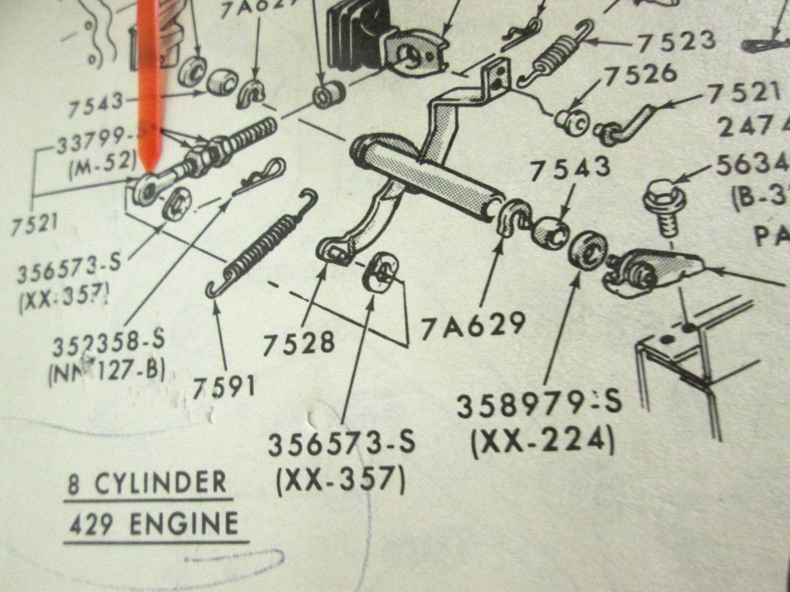 70 71 Fairlane Torino Comet 429 4/M/T  Equalizer Bar to Clutch Release Lever Rod - Fresh Stock Dated February 2026