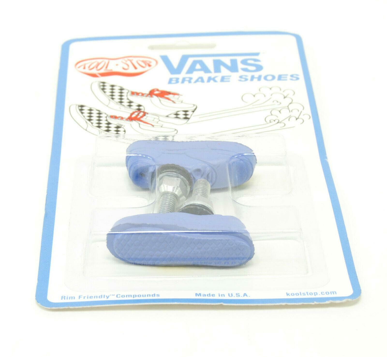 Kool Stop Bicycle Bike Vans BMX THREADED brake pads PURPLE (PAIR) MADE IN USA - Fresh Stock Dated February 2026