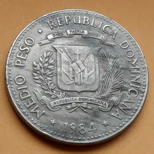 Medio Peso 1984 República Dominicana (50 cents) - Fresh Stock Dated February 2026