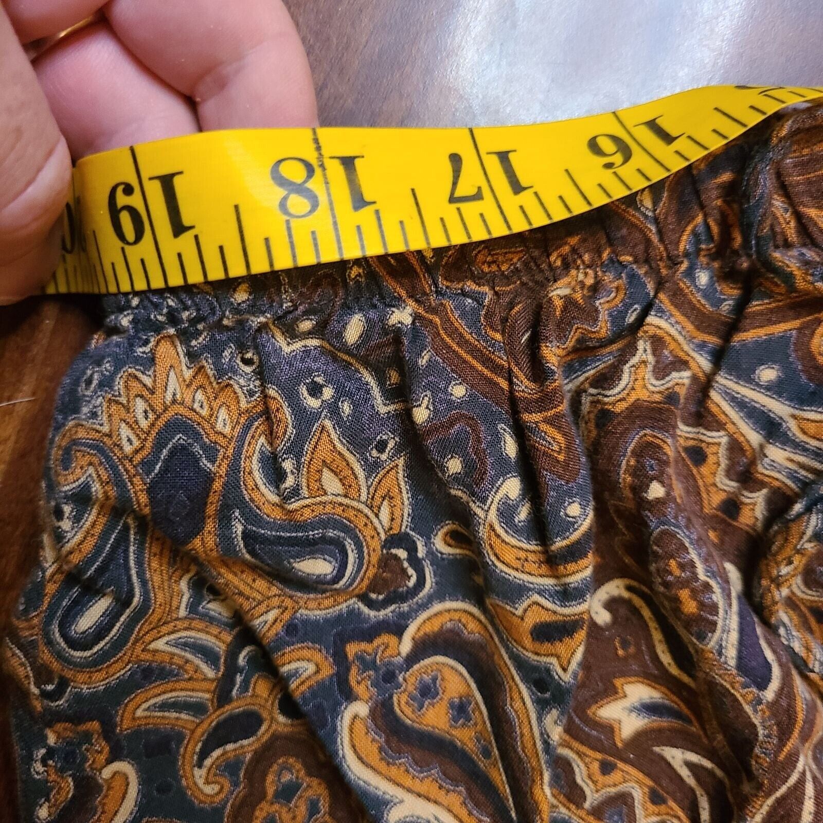 Vintage Studio paisley hippie skirt pearl button front L rayon maxi midi boho - Fresh Stock Dated March 2026