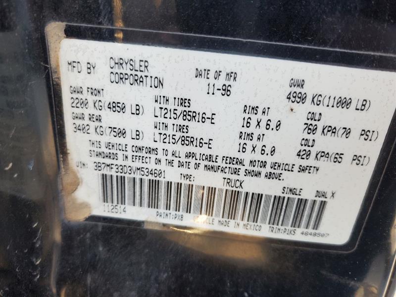 Used Manual Transmission Assembly fits  1997  Dodge 3500 pickup MT 4x4  10- - Fresh Stock Dated February 2026