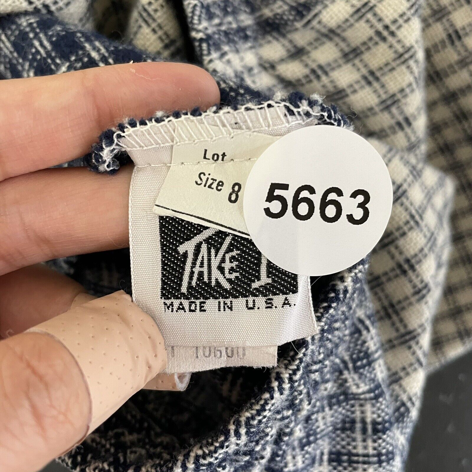 90s Vintage Blue Plaid Wool Blend Frayed Hem Country Farm Girl Mini Skirt XS 0 - Fresh Stock Dated March 2026