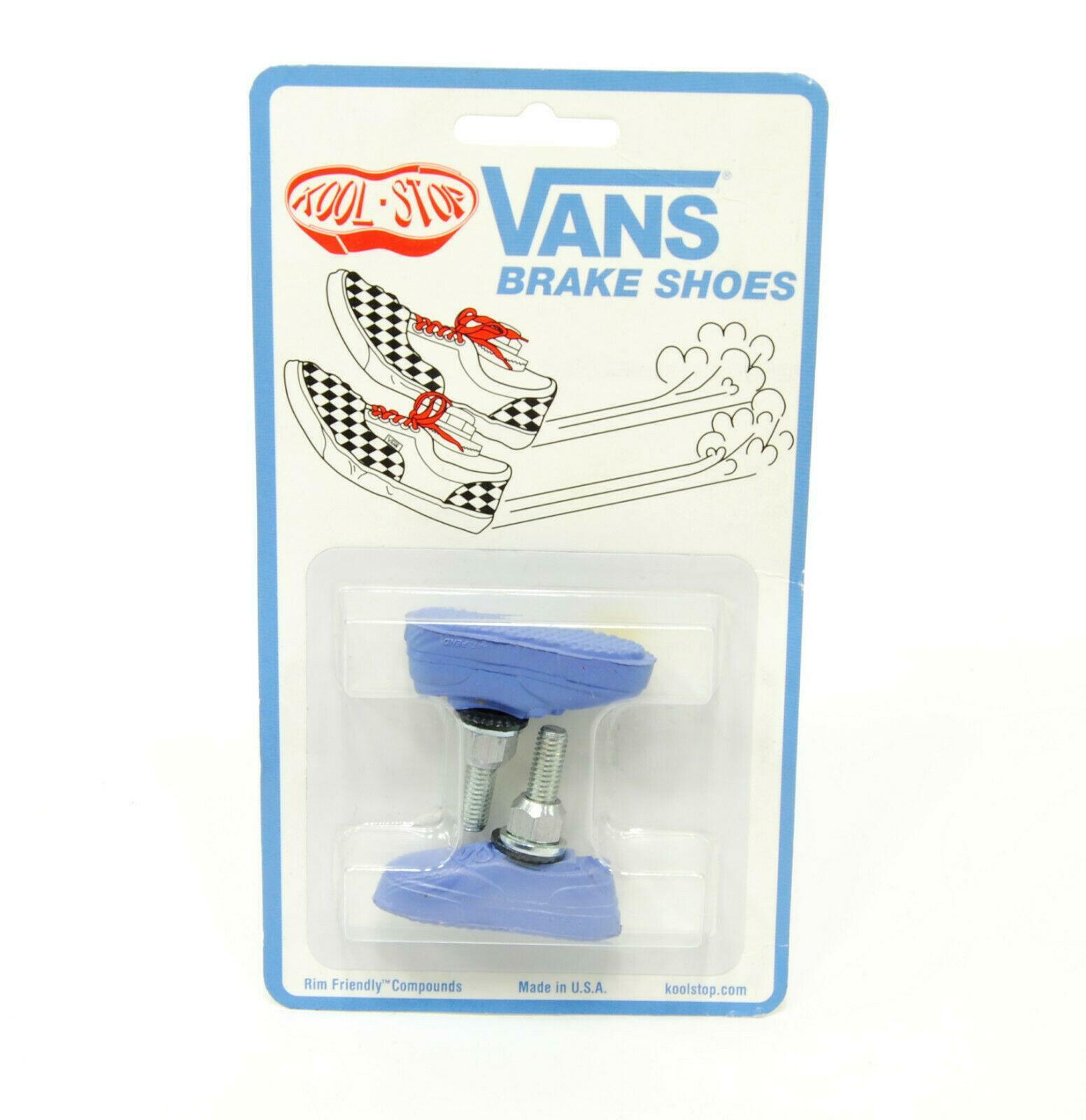 Kool Stop Bicycle Bike Vans BMX THREADED brake pads PURPLE (PAIR) MADE IN USA - Fresh Stock Dated February 2026