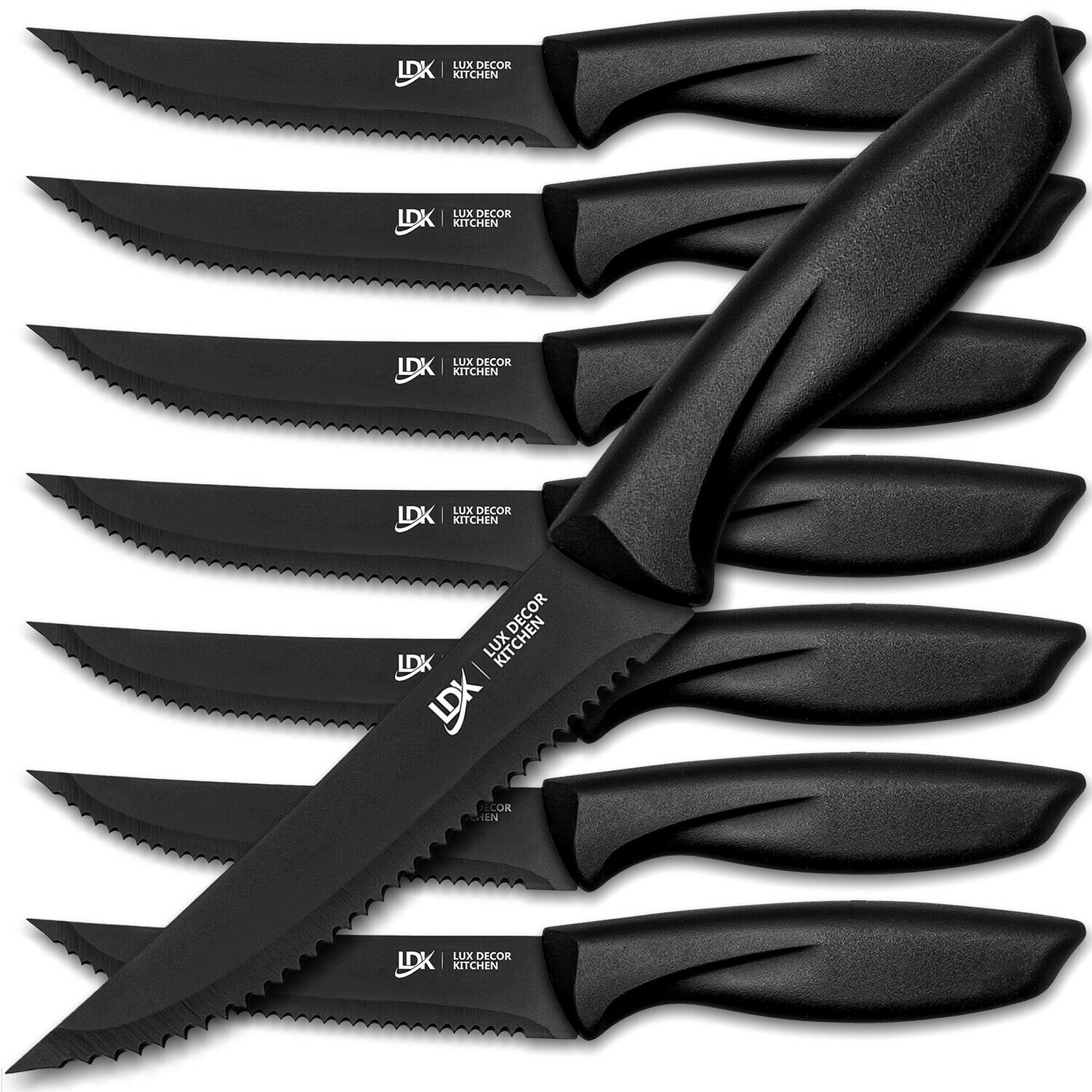 Steak Knife Set Stainless Steel Chef Cutlery Bread Pizza Knives Kitchen Tool - Fresh Stock Dated December 2025