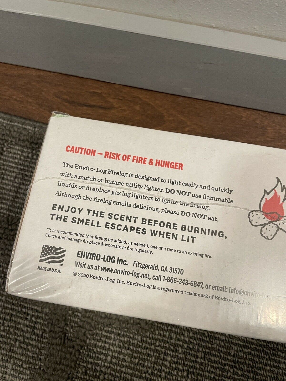KFC Firelog with 11 Herbs and Spices by Enviro-Log - Limited Edition - 2020 - Fresh Stock Dated December 2025