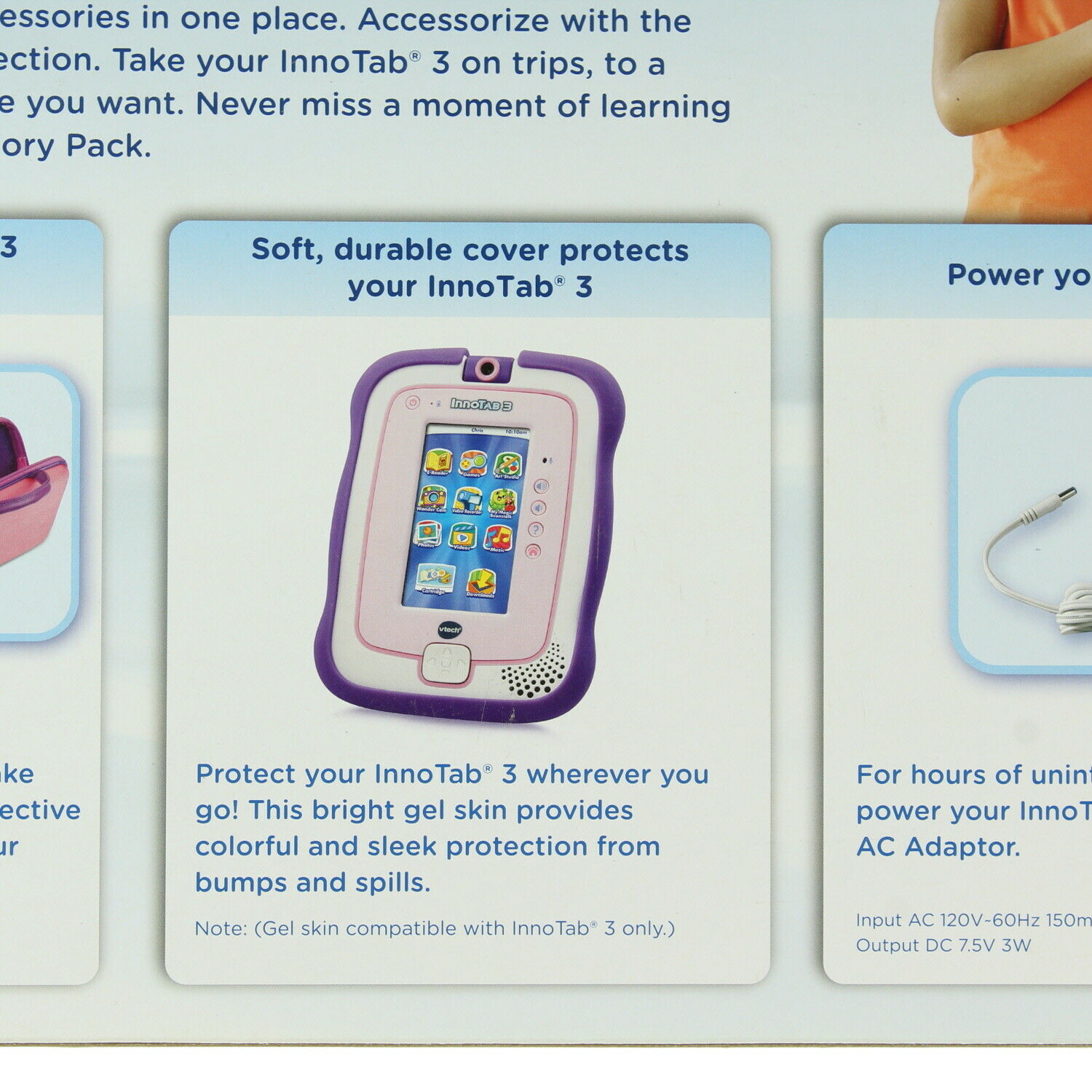 Vtech InnoTab 3 Pink & Purple Accessory Pack For Girls Handheld Storage Tote New - Fresh Stock Dated February 2026